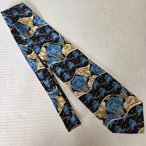 GRATEFUL DEAD tie. Blue Roses, Ramblin' First Set. Made in USA, Silk Tie